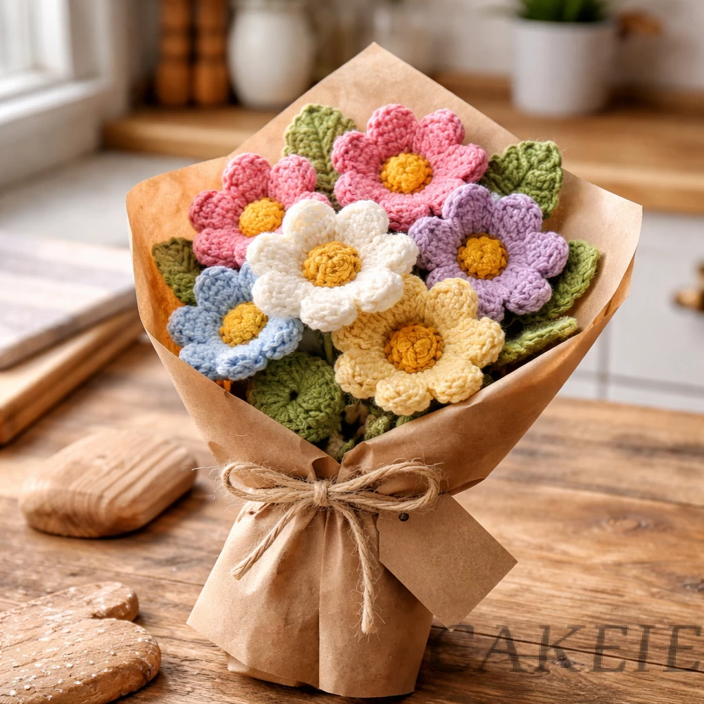 Lovely Crochet Flower Gift