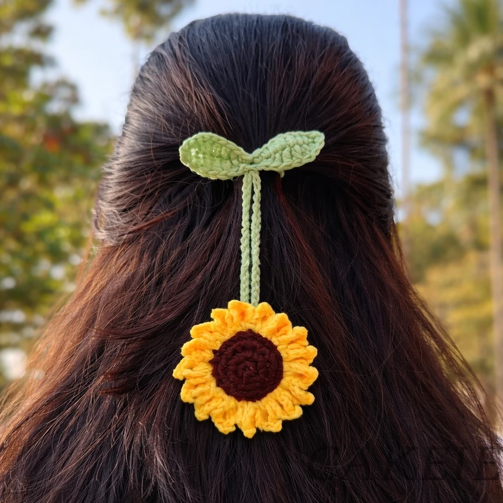 Sunflower Crochet Hairband